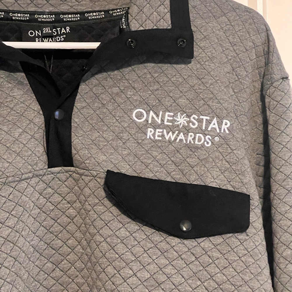 Men's Quilted Zip-Up Sweater - Gray and Black